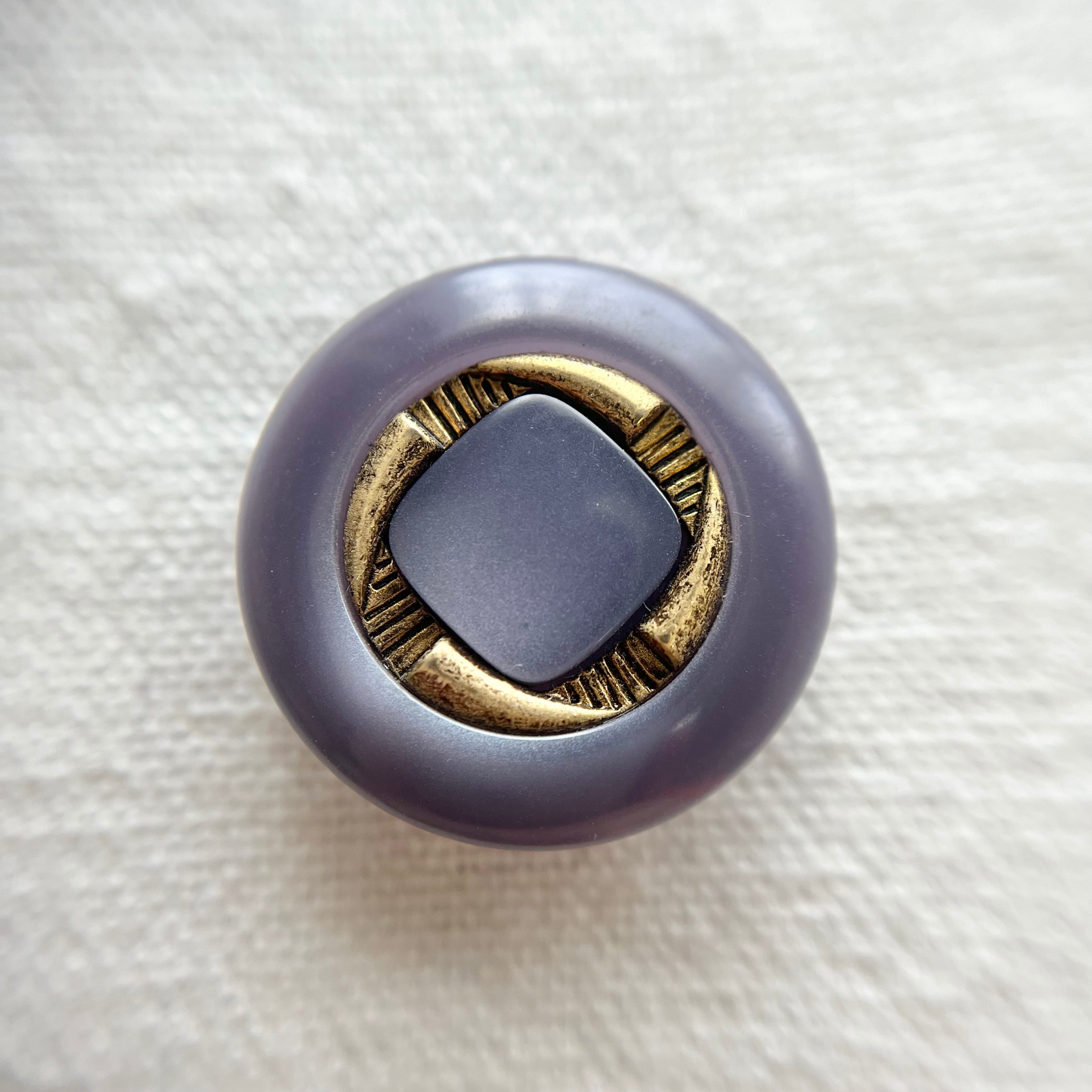 ゴールドスクエアリング×ライトパープル 23㎜