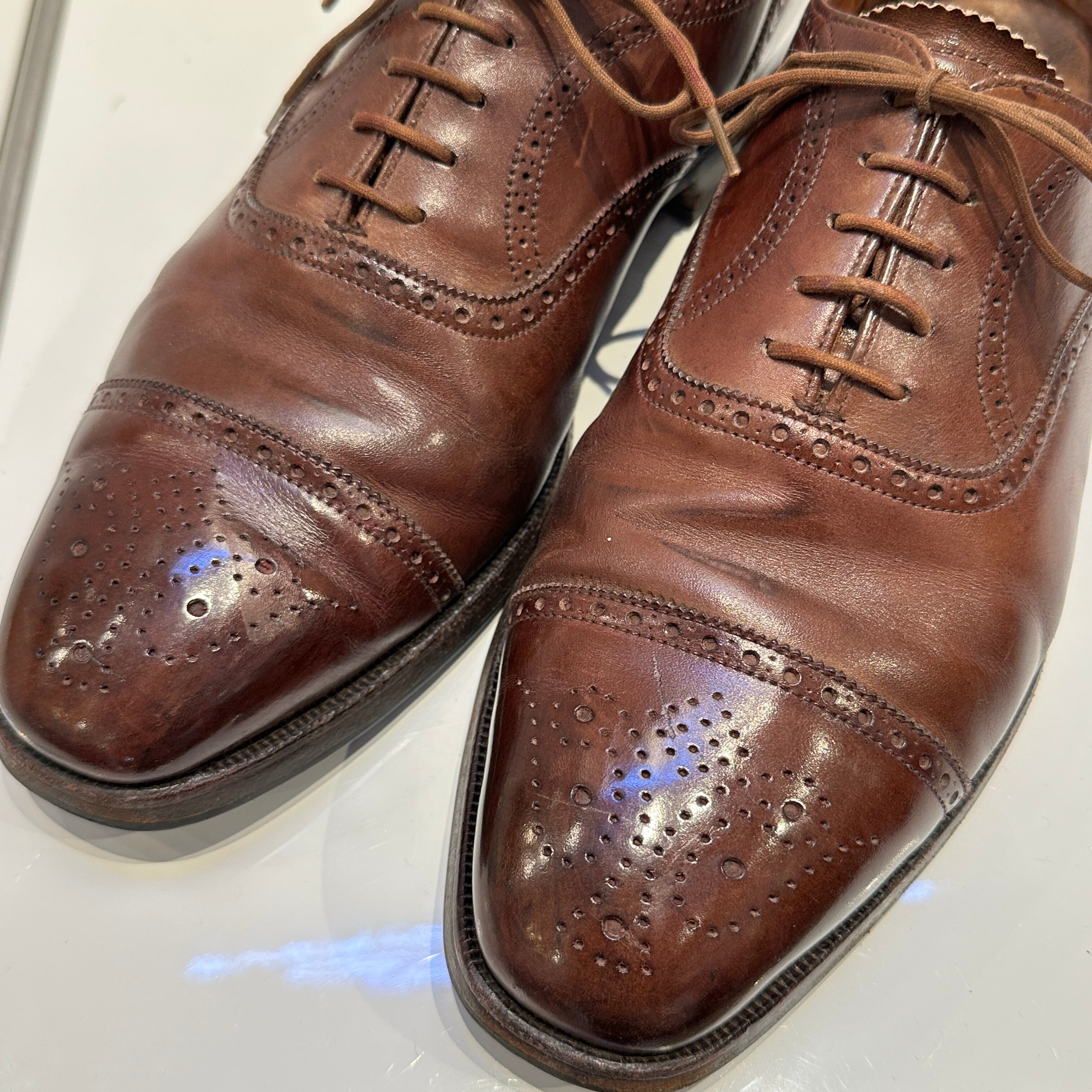 CROCKETT&JONES LEATHER SHOES 7 1/2E | safarionline