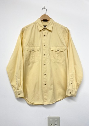 80-90sEddie Bauer Cotton Twill Work Shirt/L