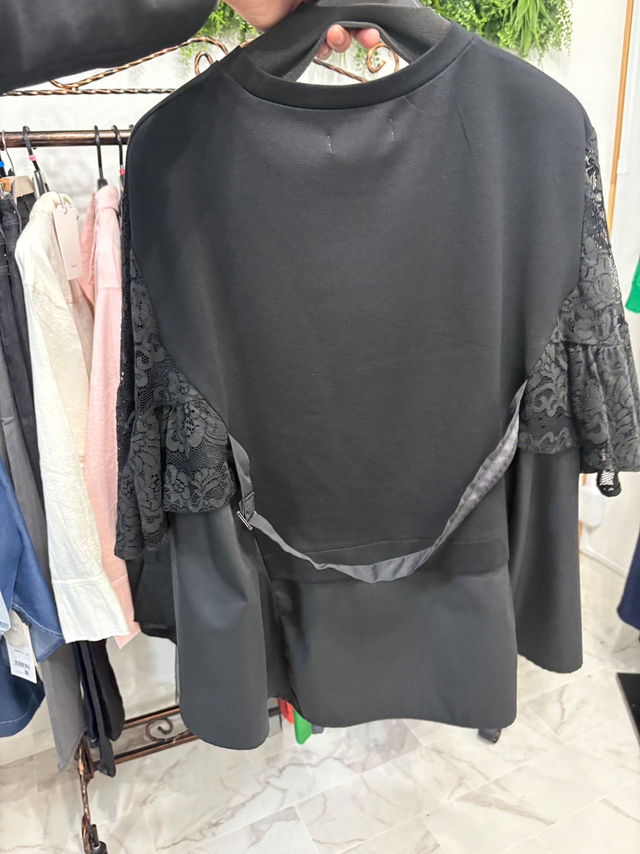 レーススリーブトップス　70050-4108