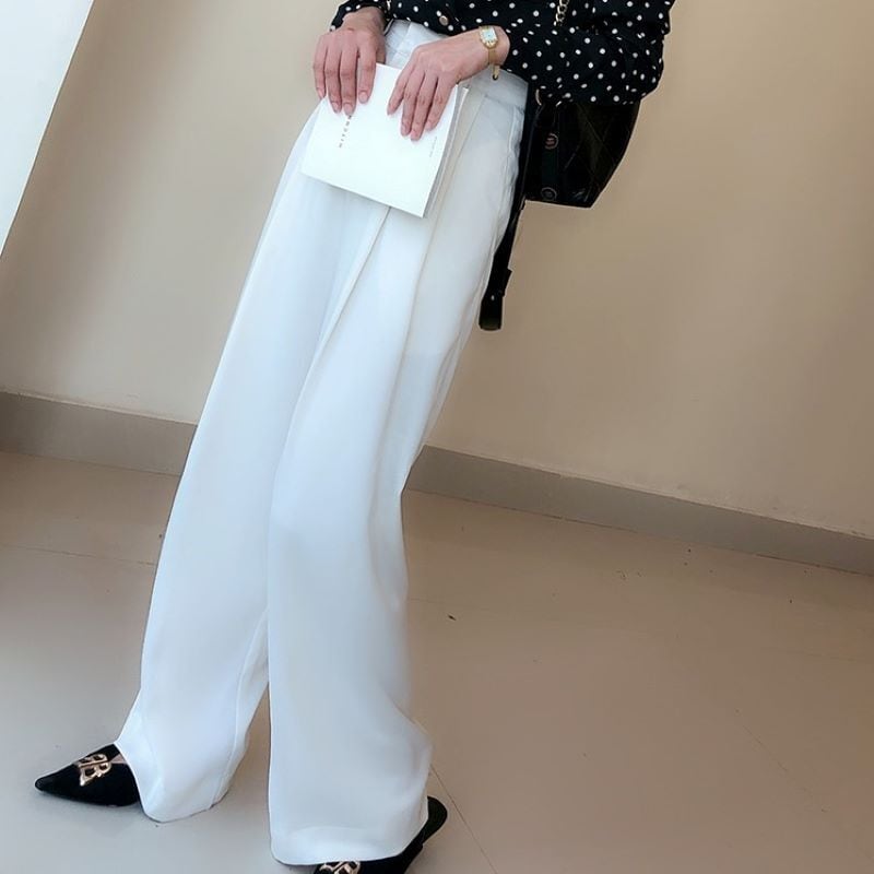 春夏新作 ワイドパンツ レディース とろみパンツ ロング ワイドパンツ レディース 大きいサイズ パンツ レディース おしゃれ ハイウエスト ボトムス パンツ レディース 春新作 春 春服 夏新作 夏 夏服 春夏 新作 ホワイト 白 レッド ブルー ブラック 黒 グリーン P61