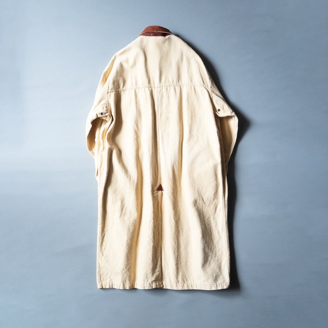 "STRUCTURE EXPEDITION GEAR" used Leather collared long coat