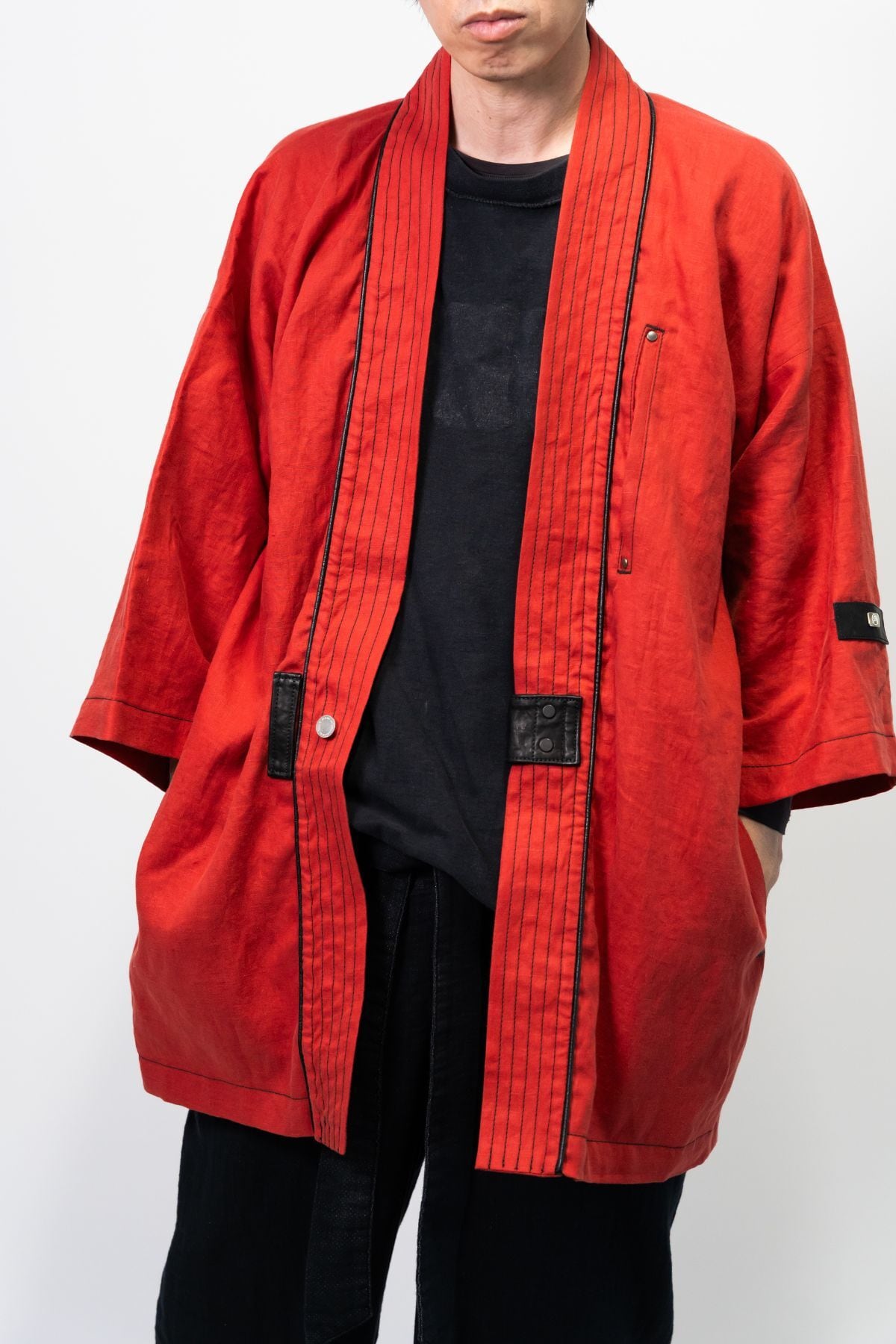 静寂を羽織る―本麻法被ジャケット / AKATSUKI HAPPI【フレンチリネン