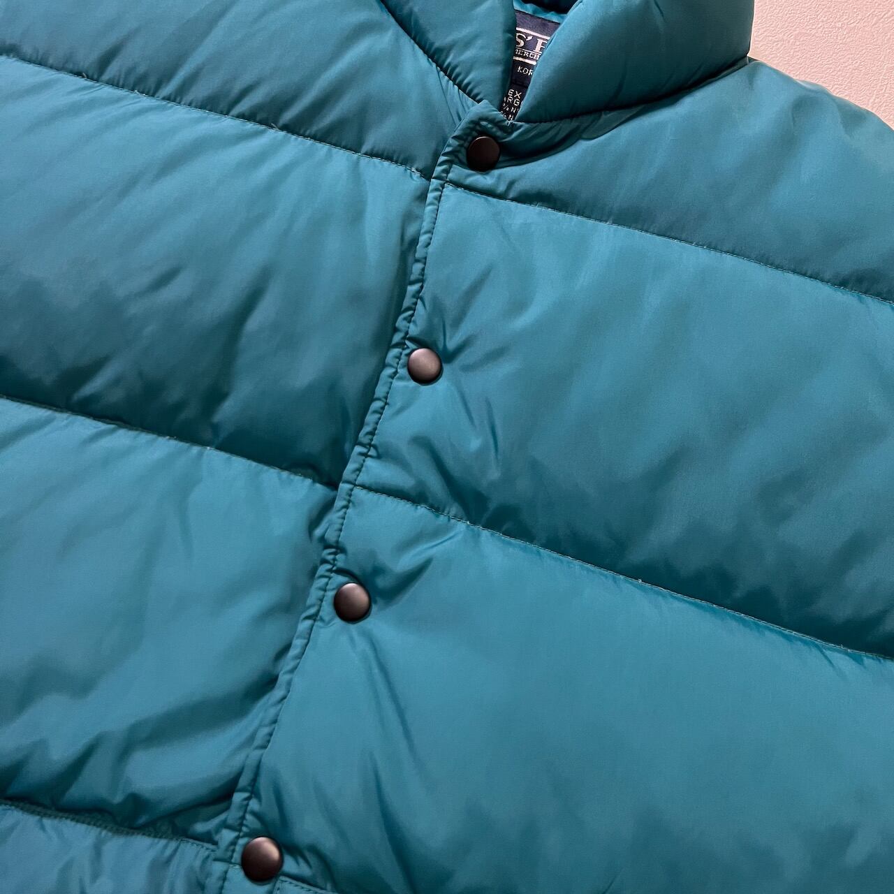 90s LANDS' END ダウンベスト ランズエンド ダークブルーグリーン XL