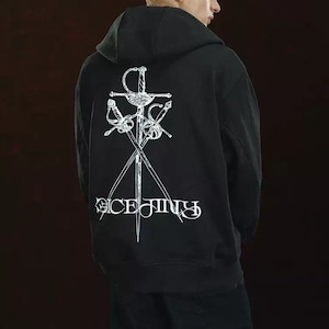 【DRIP5809】DCTY Sword Design Back Print Zipper Hoodie