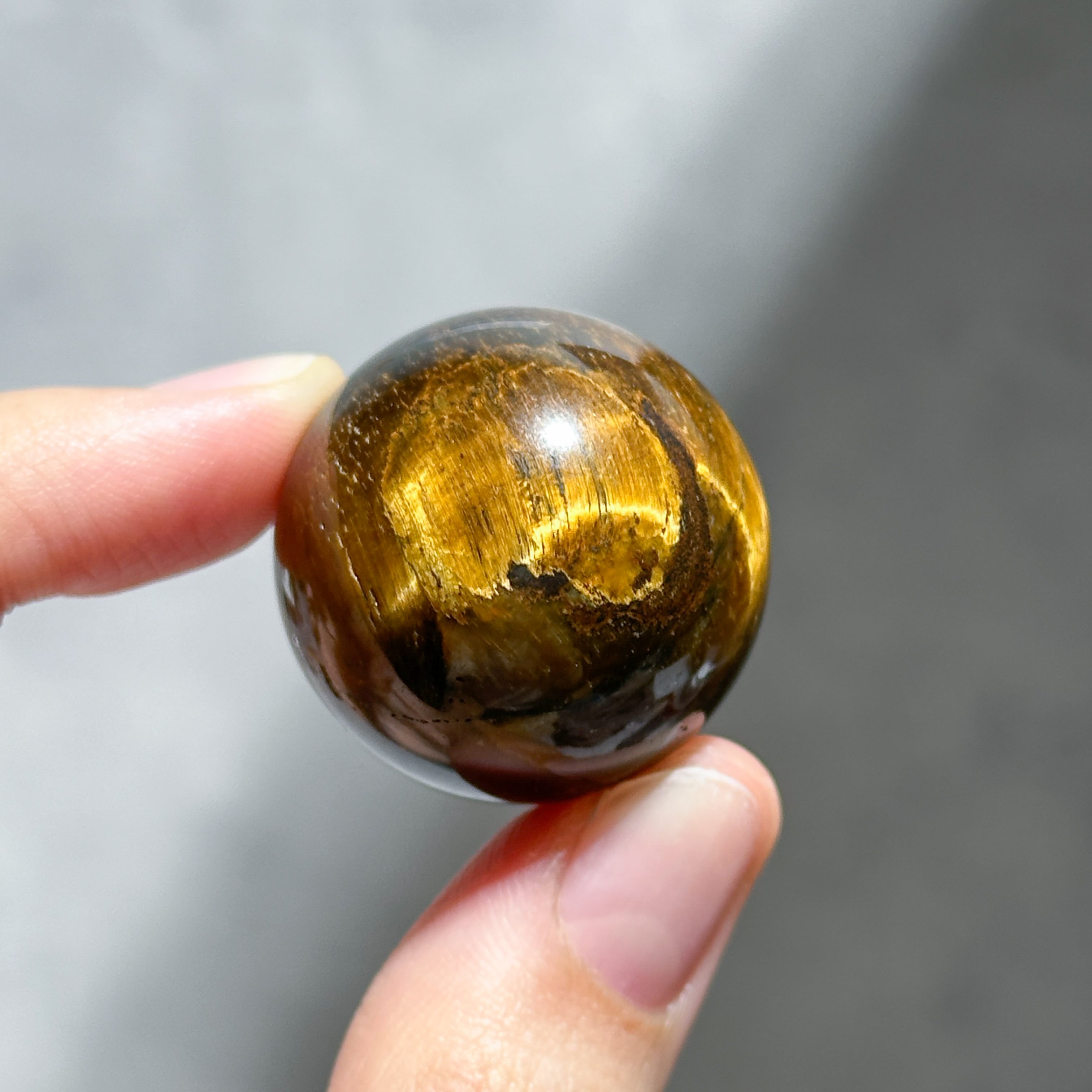 タイガーアイ スフィア（丸玉）15◇Tiger's eye◇天然石・鉱物