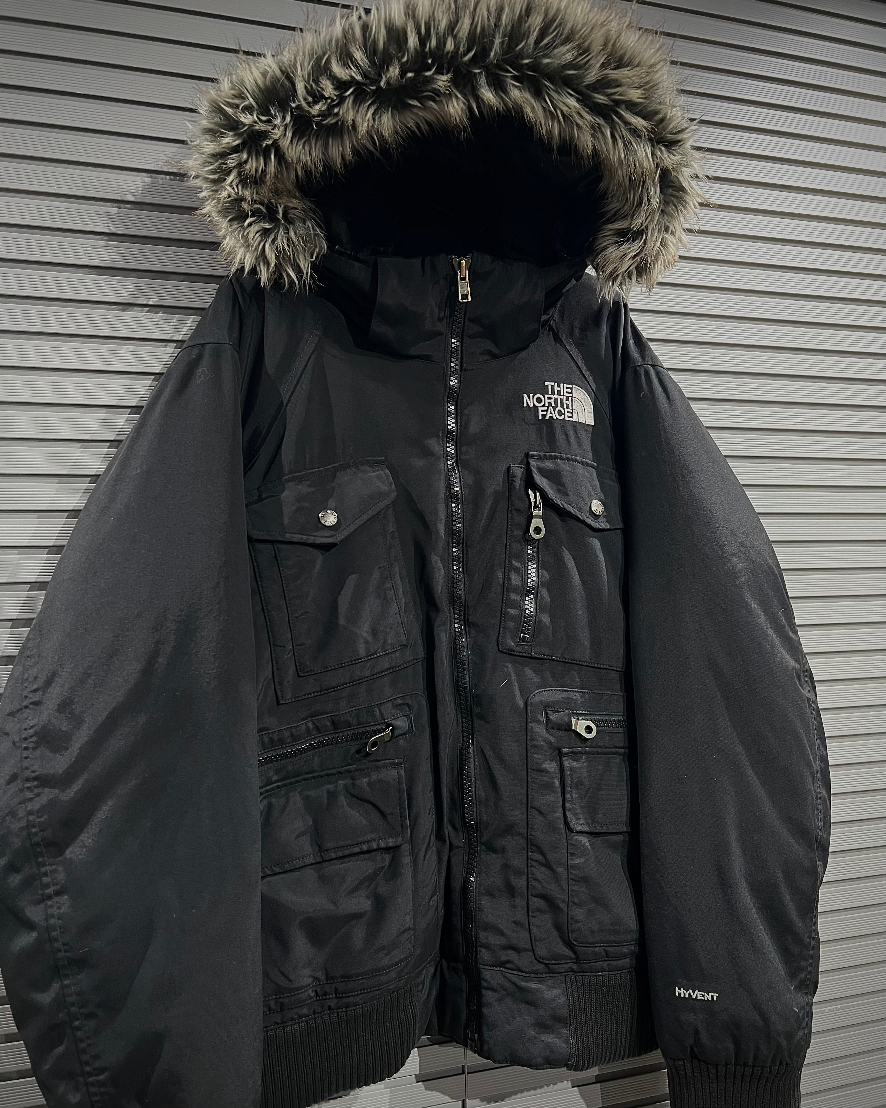 X VINTAGE】“THE NORTH FACE” “HYVENT” Pocket Gimmick Down Jacket