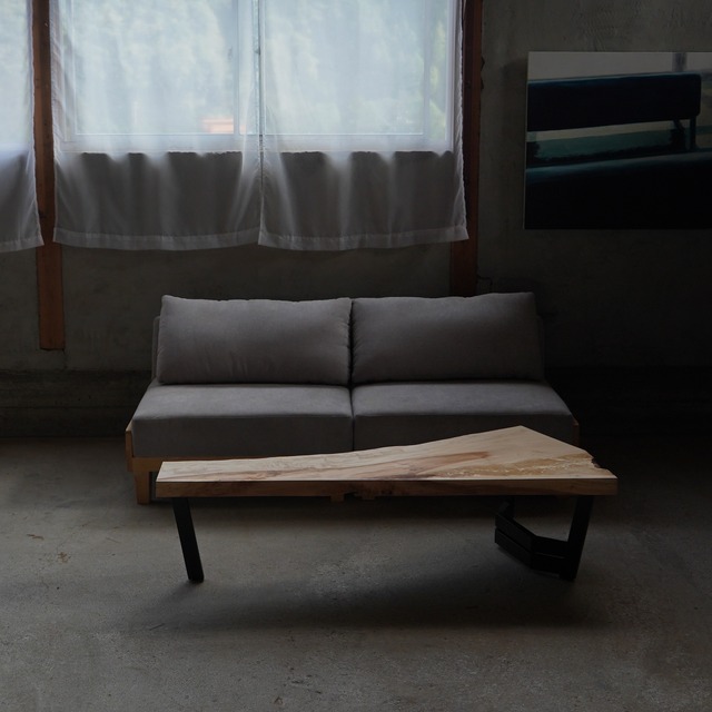 栃の一枚板　ローテーブル　センターテーブル