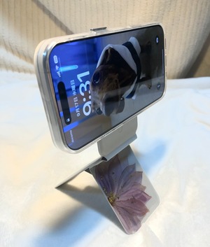【MagSafe】高機能スマホスタンド　プルルンフラワー