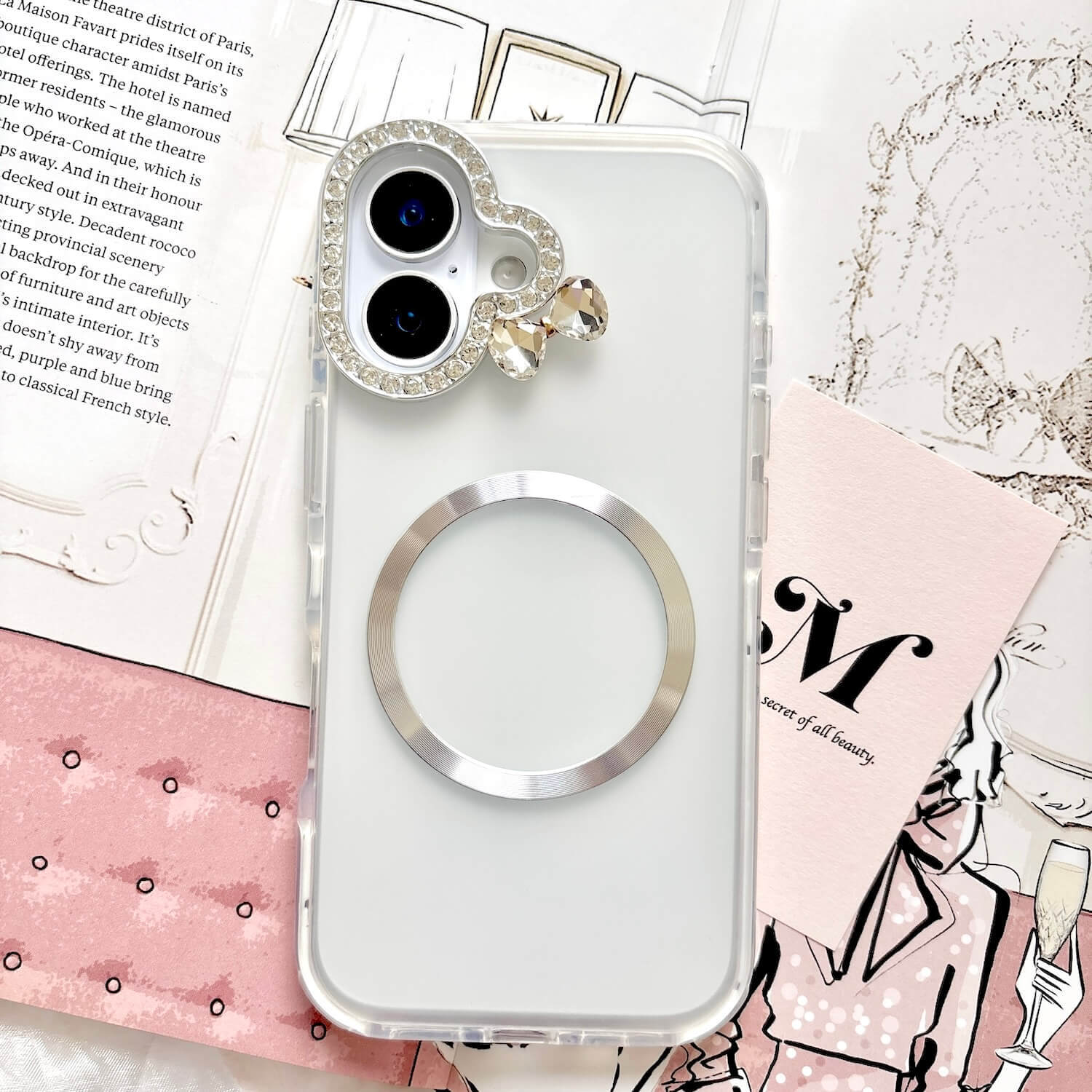 モワメームモワティエ スマホケース Mous | MagSafe® Compatible Walnut Phone Case - Limitless 4.0