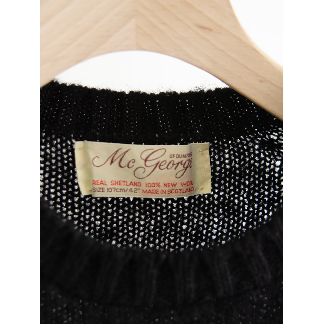 Mc George】Made in Scotland 100% Shetland Wool Sweater（マック 