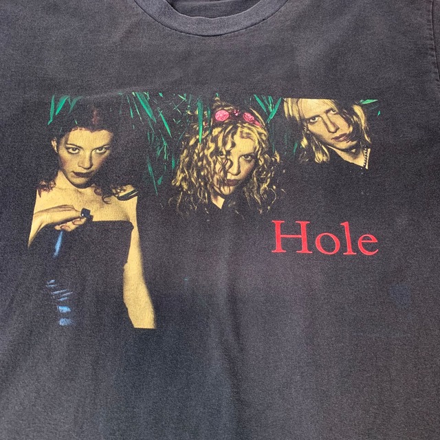 vintage 90s Hole BAND Tshirt TOUR Tshirt print Tshirt Courtney Love