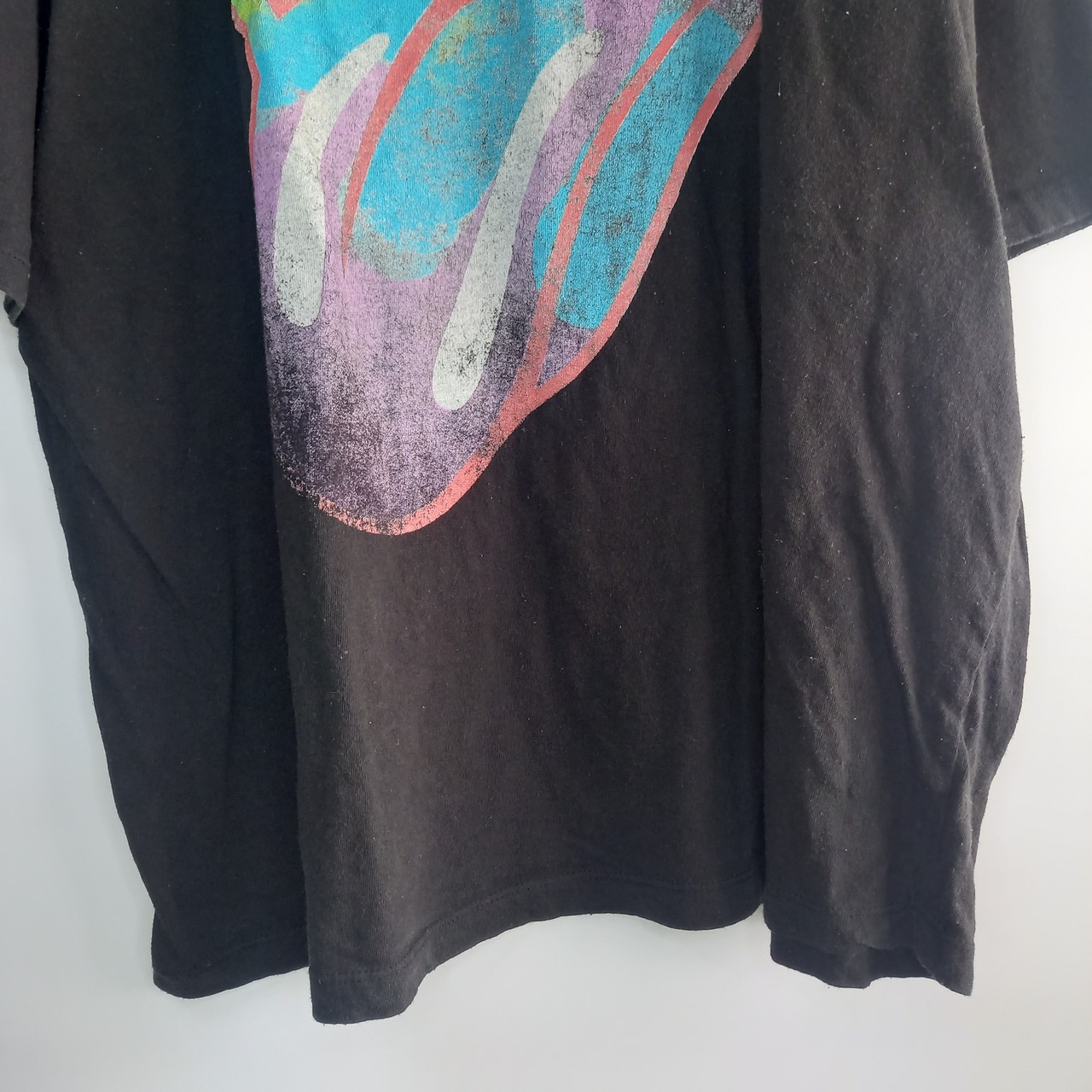 ローリングストーンズ　Tシャツ　半袖　バンドT　ビッグロゴ　黒　XL