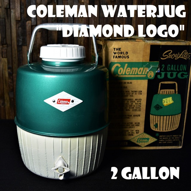 カナダ コールマン ウォータージャグ 2ガロン ブラウン ビンテージ 1970-1971 COLEMAN CANADA CRUCHE DURA-BOND 2GALLON 新品未使用 デッドストック NOS