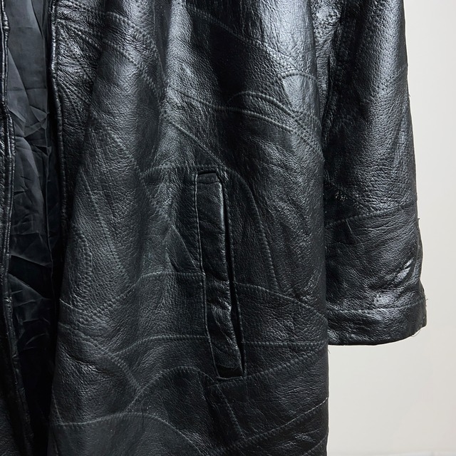 Patchwork Leather Coat SIZE L 【1202A39】【送料無料】 【公式】Thrift Tokyo