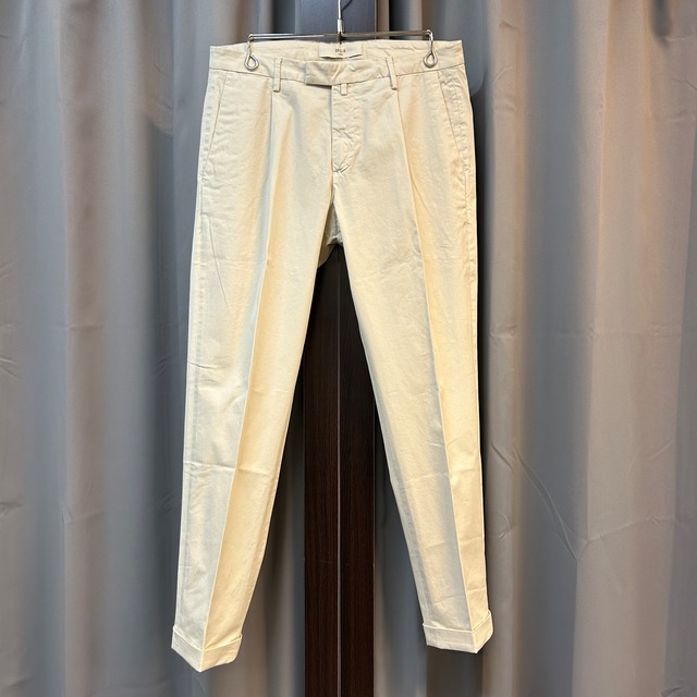 BRIGLIA COTTON STRETCH SLACKS《46》