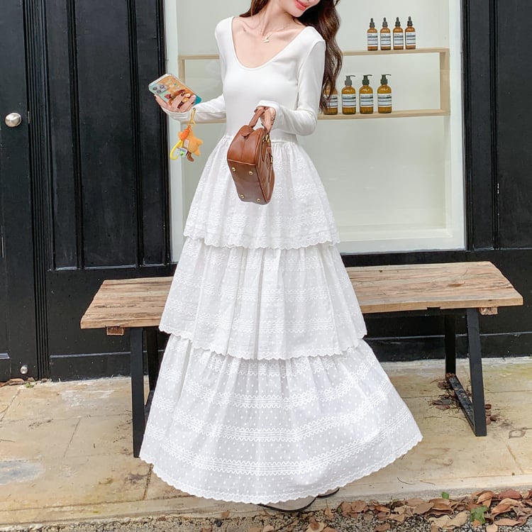 Split tiered dress 00207