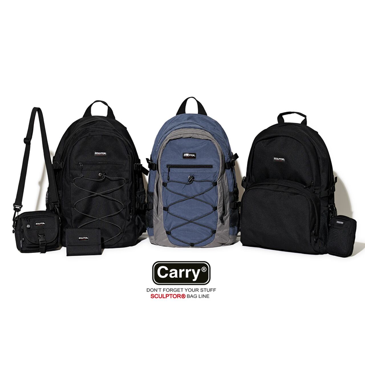 [SCULPTOR] Cordura Daypack [BLACK] 正規品 韓国 ブランド バックパック リュック カバン | BONZ  (韓国ブランド 代行) powered by BASE