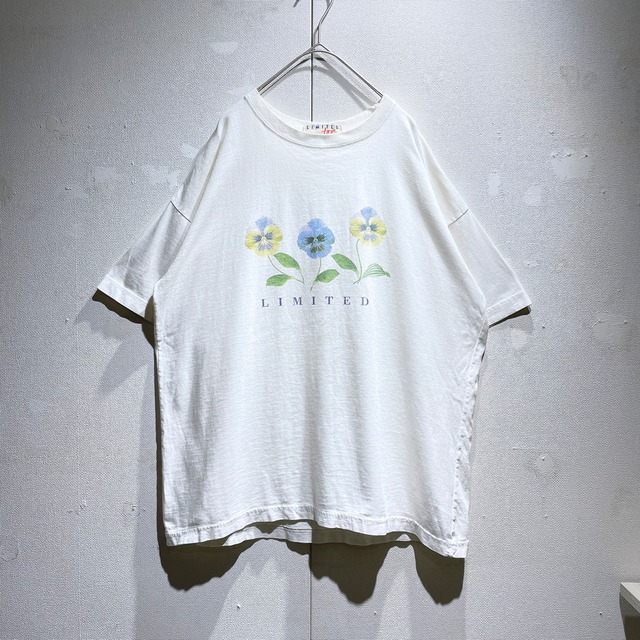 Beautiful Pansy Flower printed SS Tee (made in Usa)