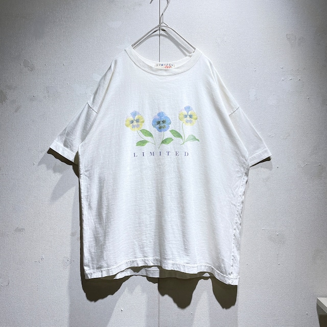 Beautiful Pansy Flower printed SS Tee (made in Usa)