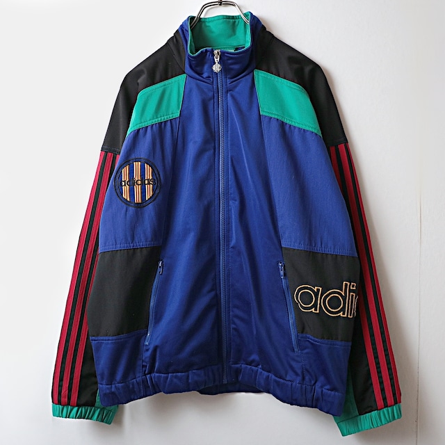 80s~ adidas アディダス マルチカラー トラックジャケット ジャージ 古着 used