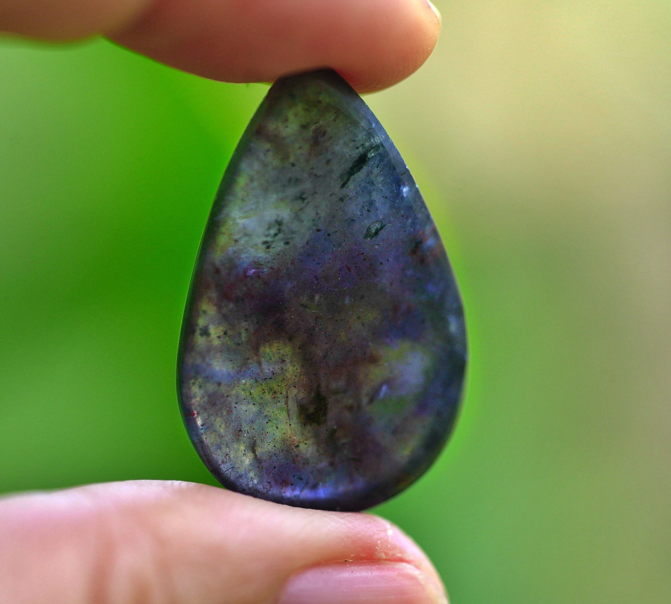 アイオライトサンストーン28×18×6mm s1644 | Funky garuda Stone