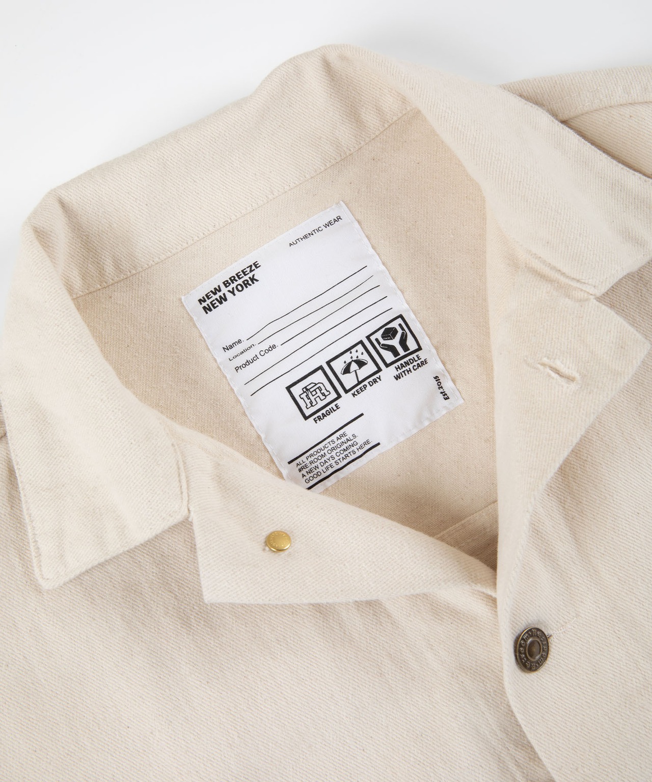 【#Re:room】COTTON TWILL COLOR BIG JACKET［REJ104］