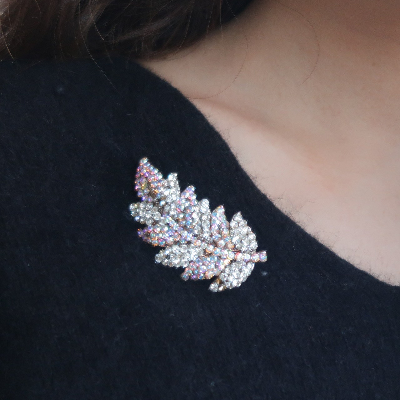 霜柱のブローチ