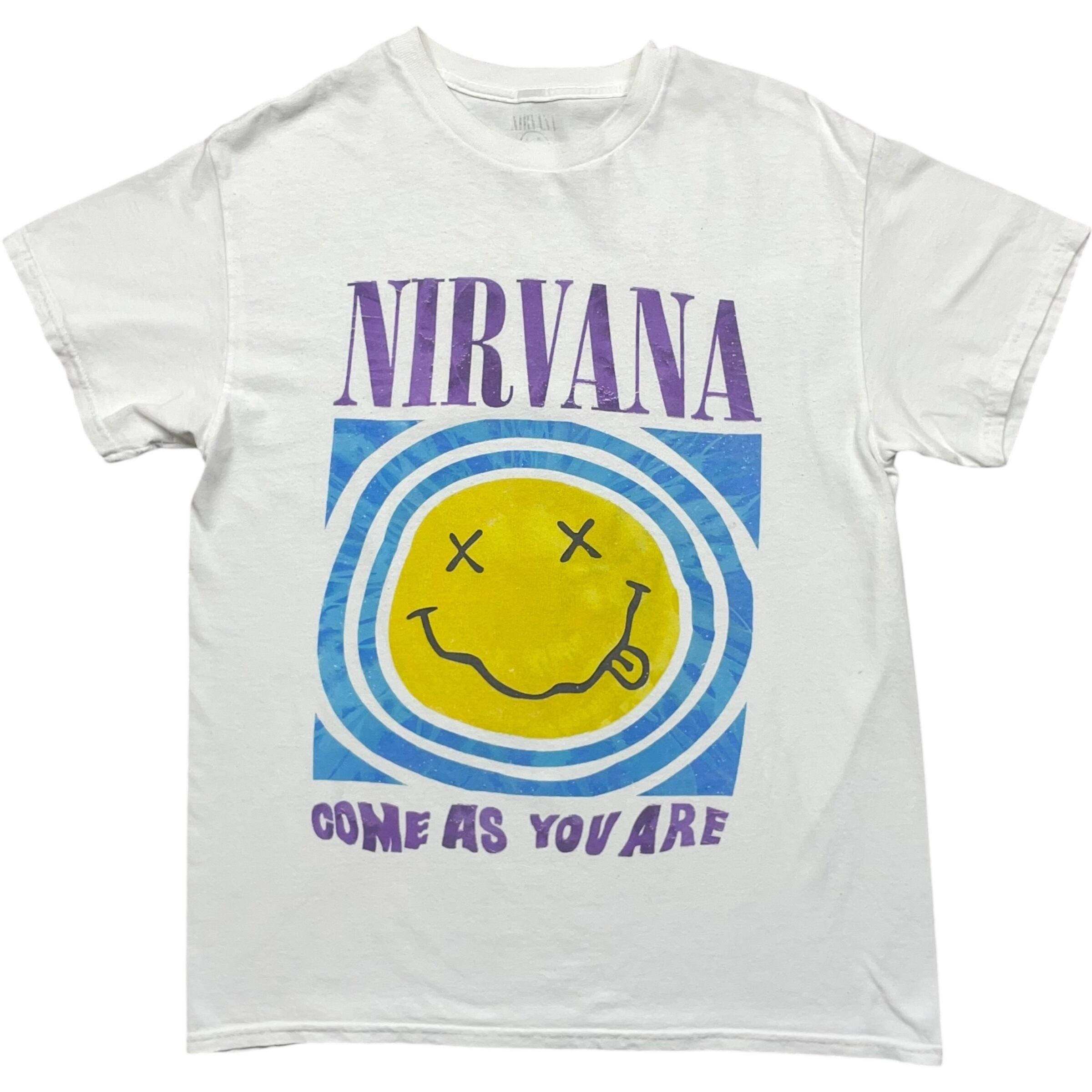 《M》 NIRVANA ニルヴァーナ バンドTシャツ フロントプリント ホワイト no.8333