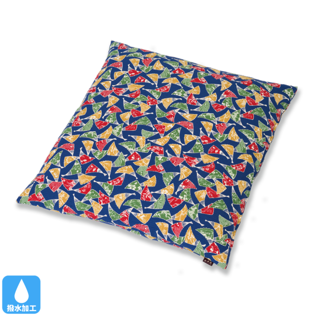 飛鳥　座布団（カバーのみ）扇子　BB（紺）65×69