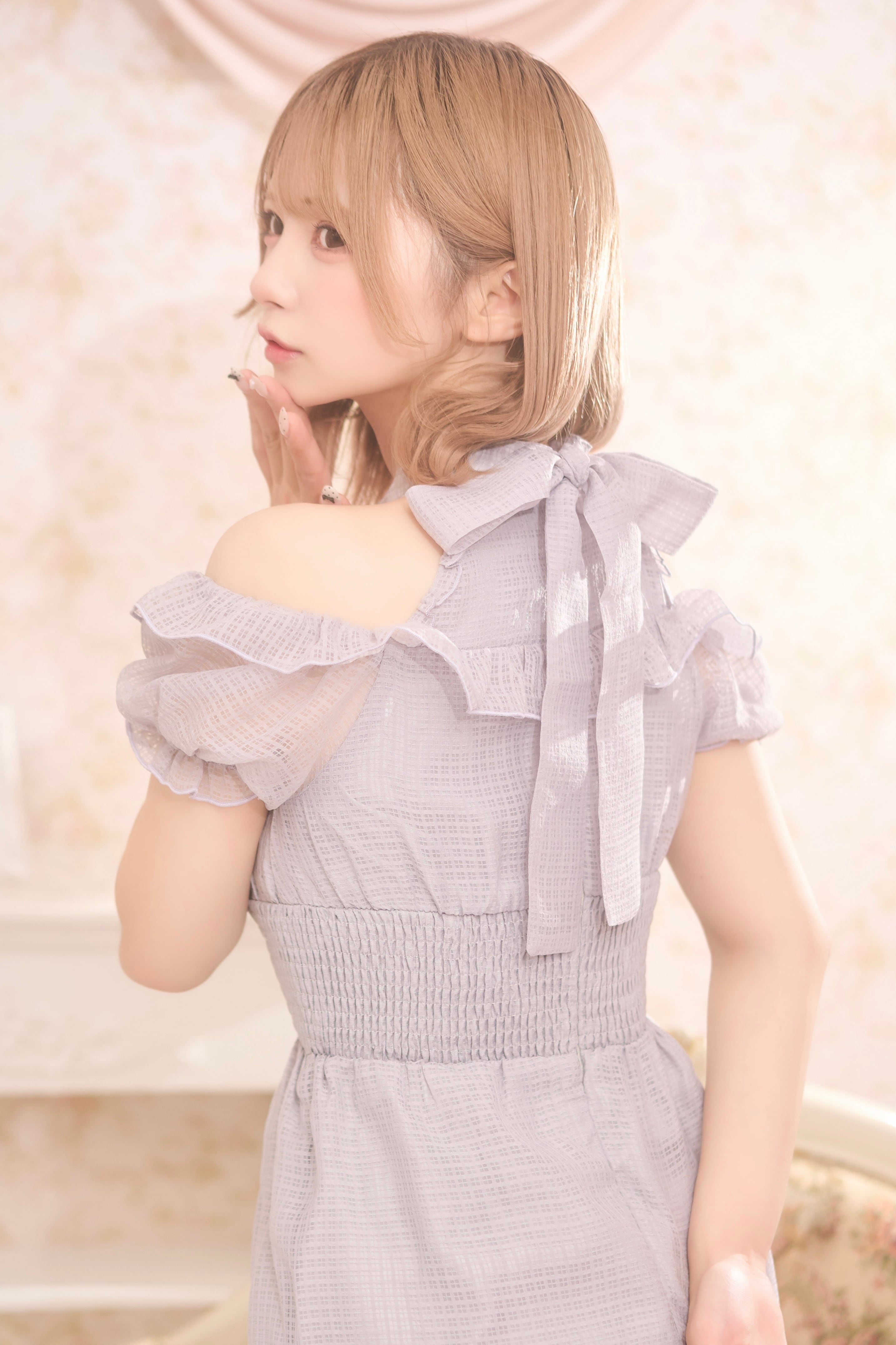 halter neck long op