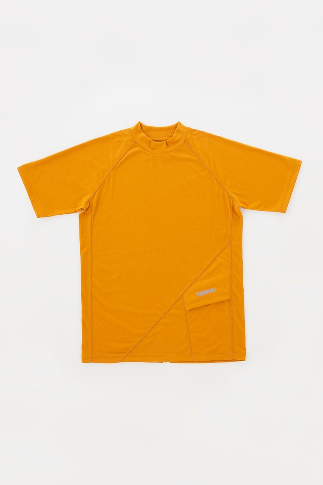 Sato SS Mock Neck: Color Carrot