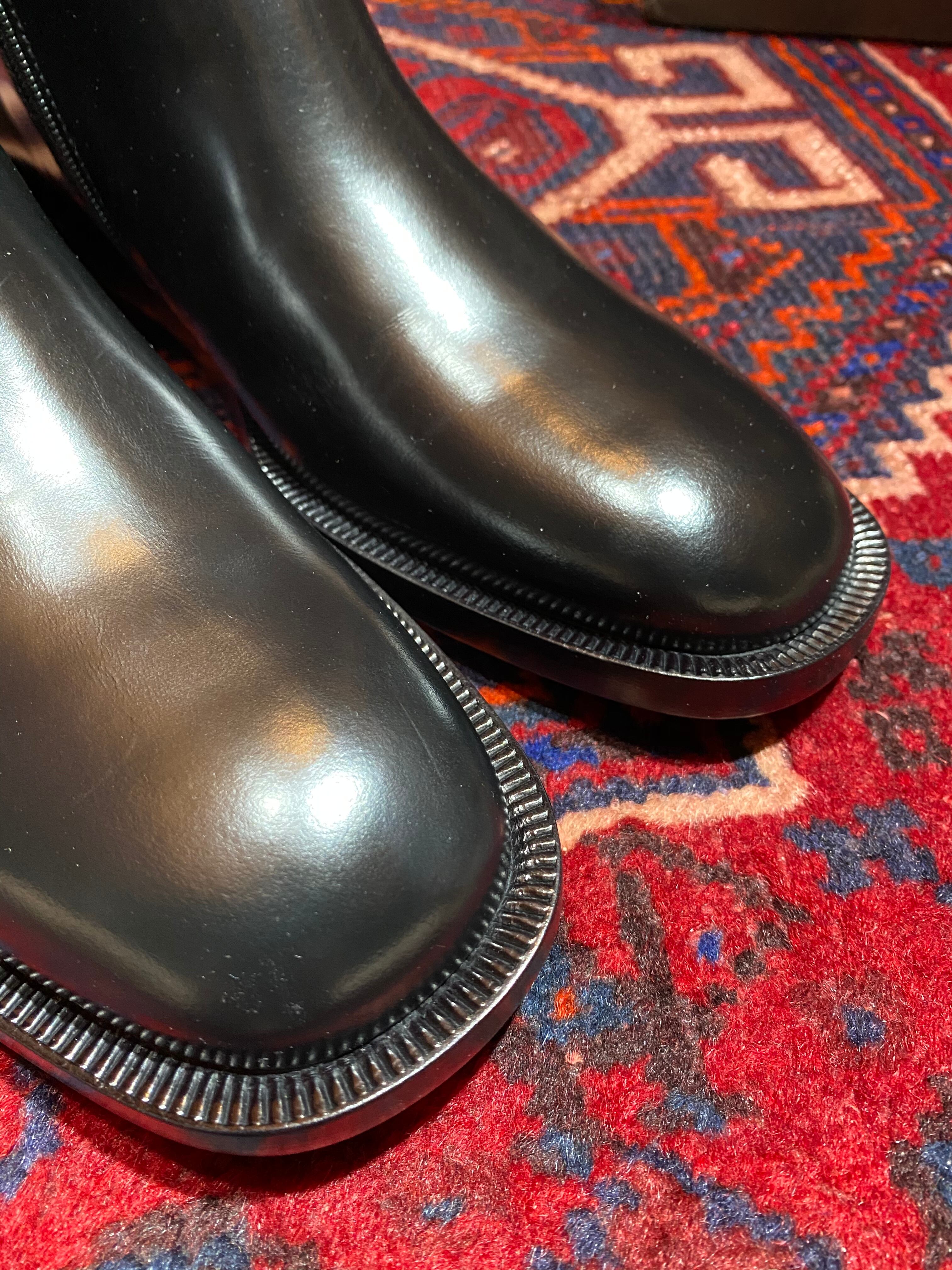 2000000025681 GUCCI SIDE ZIP LEATHER BOOTS MADE IN ITALY/グッチサイドジップレザーブーツ |  Titti Clothing