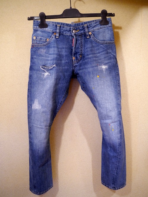美★DSQUARED2 ディースクエアード ケニーツイスト加工 デニム42