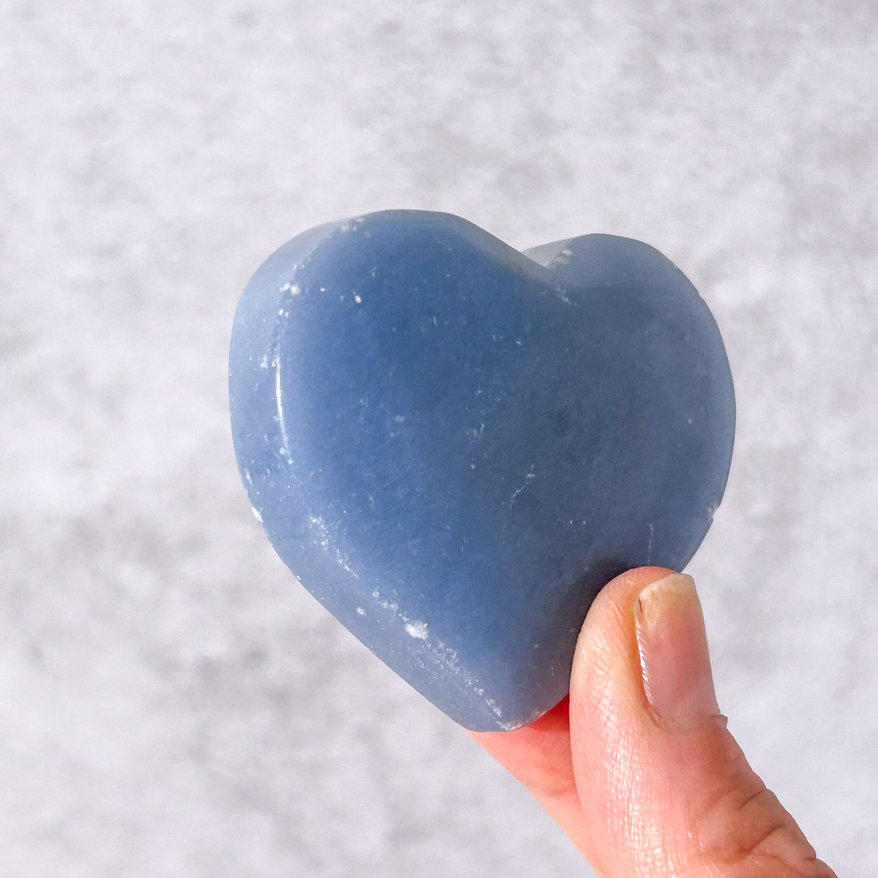 エンジェライト ハート ✳︎ Angelite ✳︎ 天然石