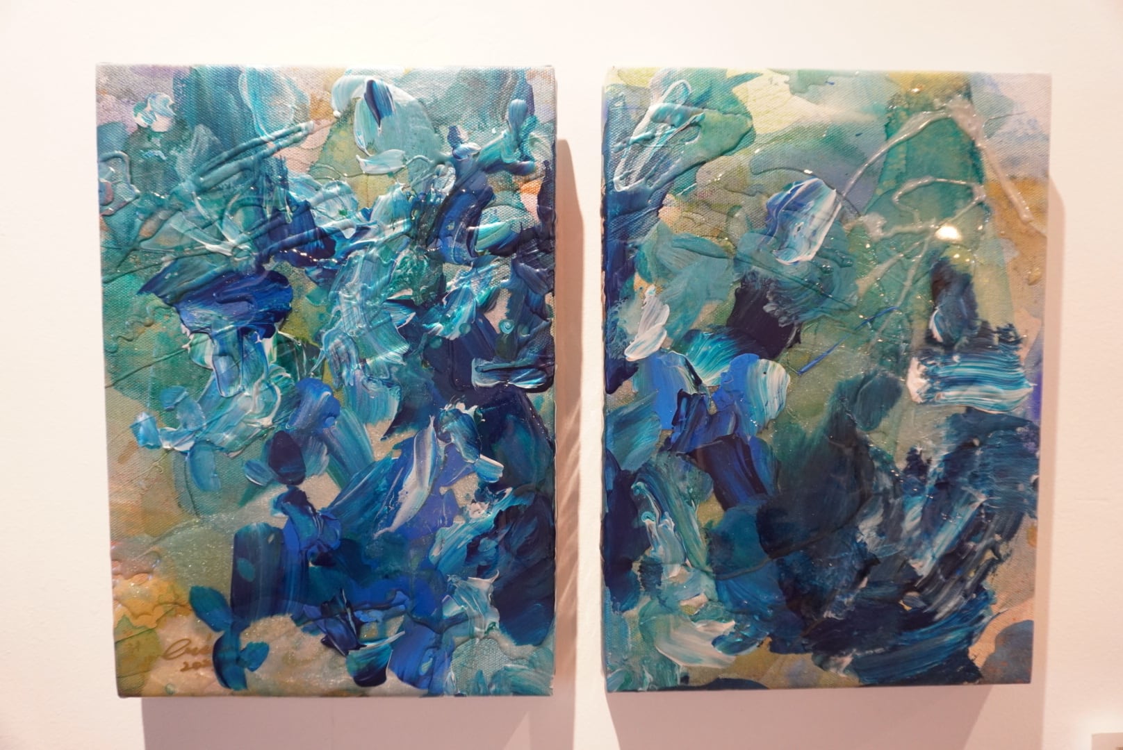 【原画1点もの】粟国島筆ん崎沖 2枚組