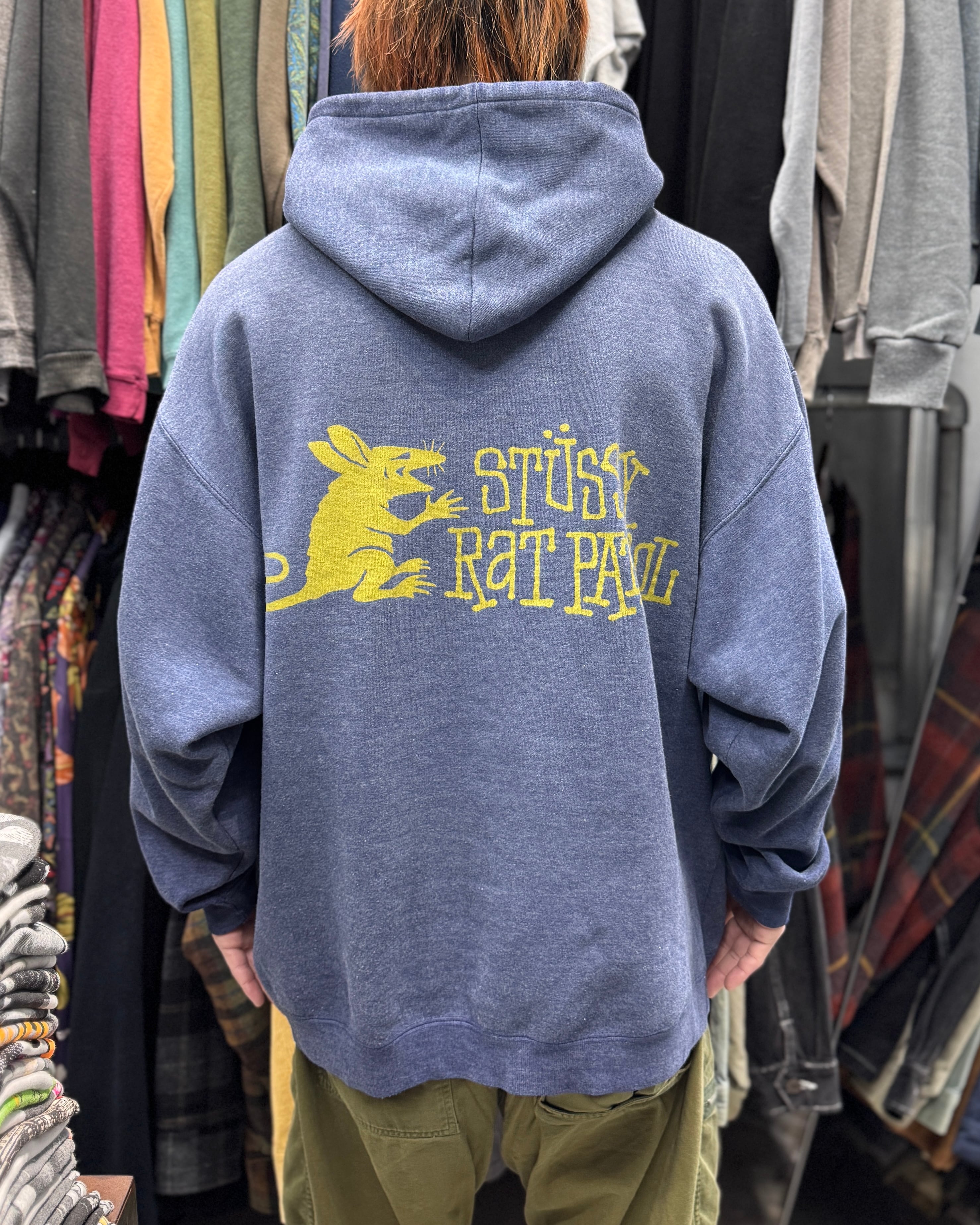 Special!!】80's~90's old stussy RAT PATROL hoodie “黒タグ” “ラット