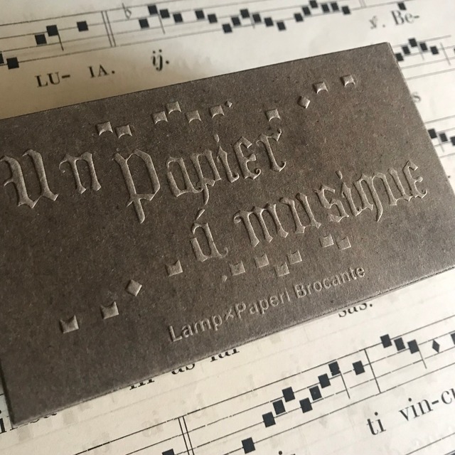 【受注製作】Papier à musique  Box 【 MINIMUM set 】
