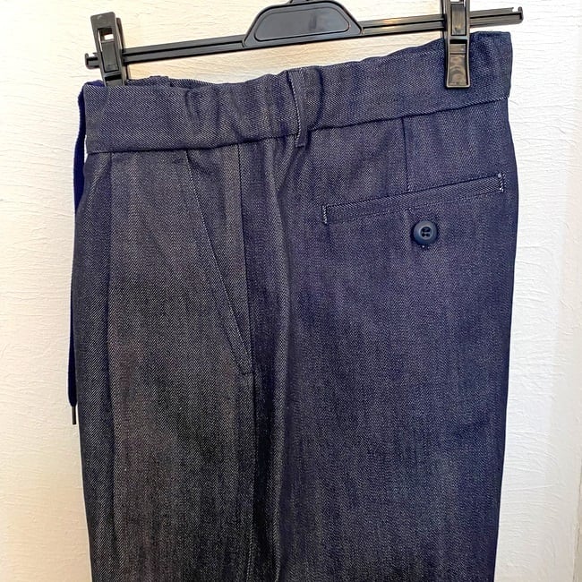 備後」12oz Red Selvedge Denim 2 Tuck Wide Easy Pants Dark Indigo