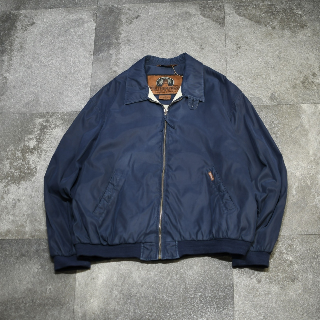 weather proof smooth blouson navy