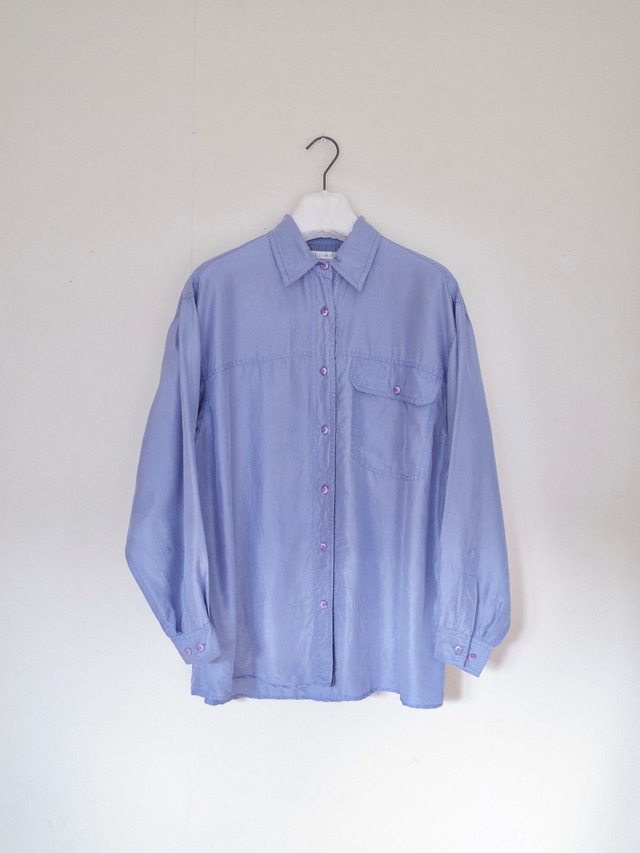 Silk L/S shirt "light blue"
