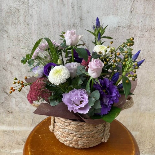 【9月フラワーレッスン】一気にオシャレに！シックカラーで魅せるアレンジ(fl20250-09-27)