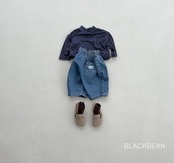 韓国子供服 / 26Autumn / Blackbean / 221 オ―スデニムパンツ / キッズ服 / ベビー服 / 秋服 *S(69㎝)~XL(120㎝)*