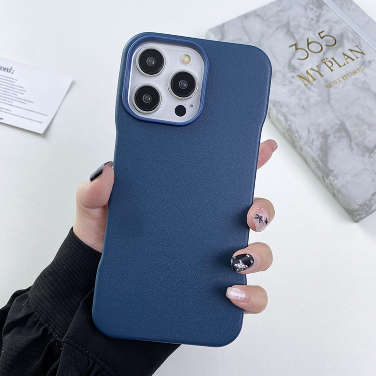 iPhone14proレザーケース ミッドナイトブルー （iPhone 14/14 Pro/14 