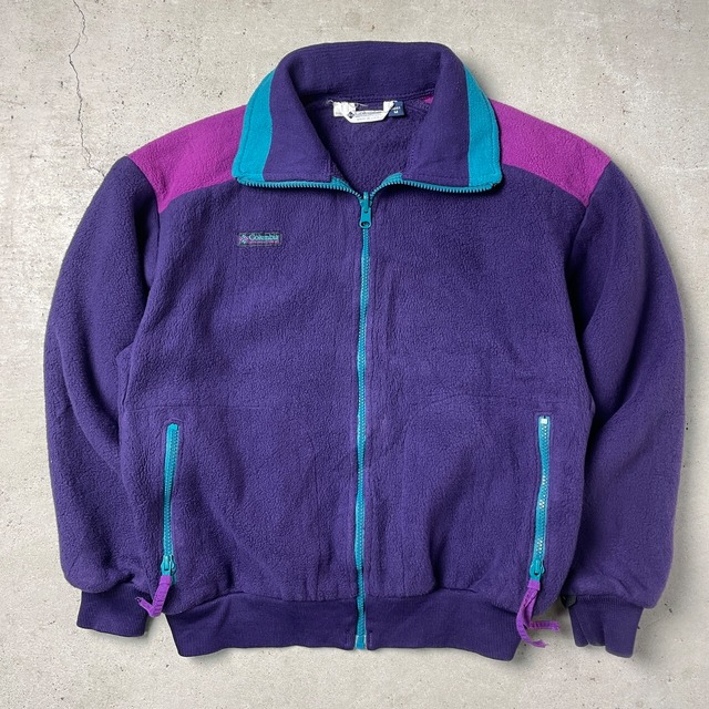 80年代 USA製 Columbia コロンビア フリースジャケット レディースM 