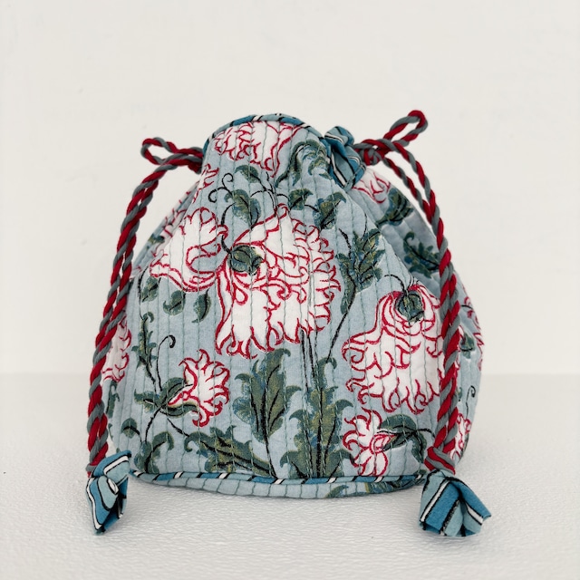 ブリジット・シン　ポーチ小　ヒナゲシ柄