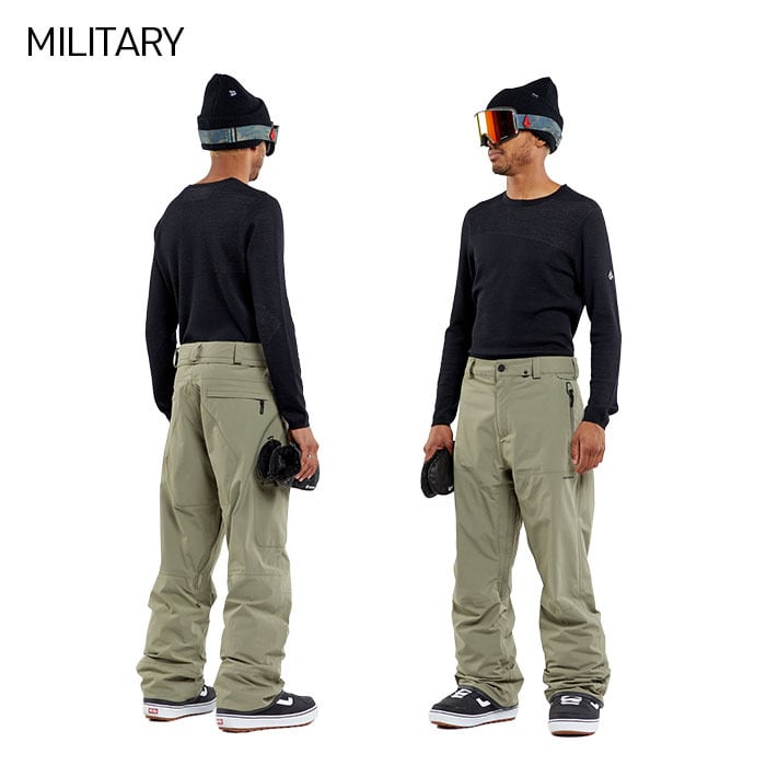 23-24 VOLCOM L GORE-TEX PANT ボルコム BLACK DARK KHAKI MILITARY スノーウェア パンツ  ゴアテックス スノボー スノーボード スキー 防寒 メンズ