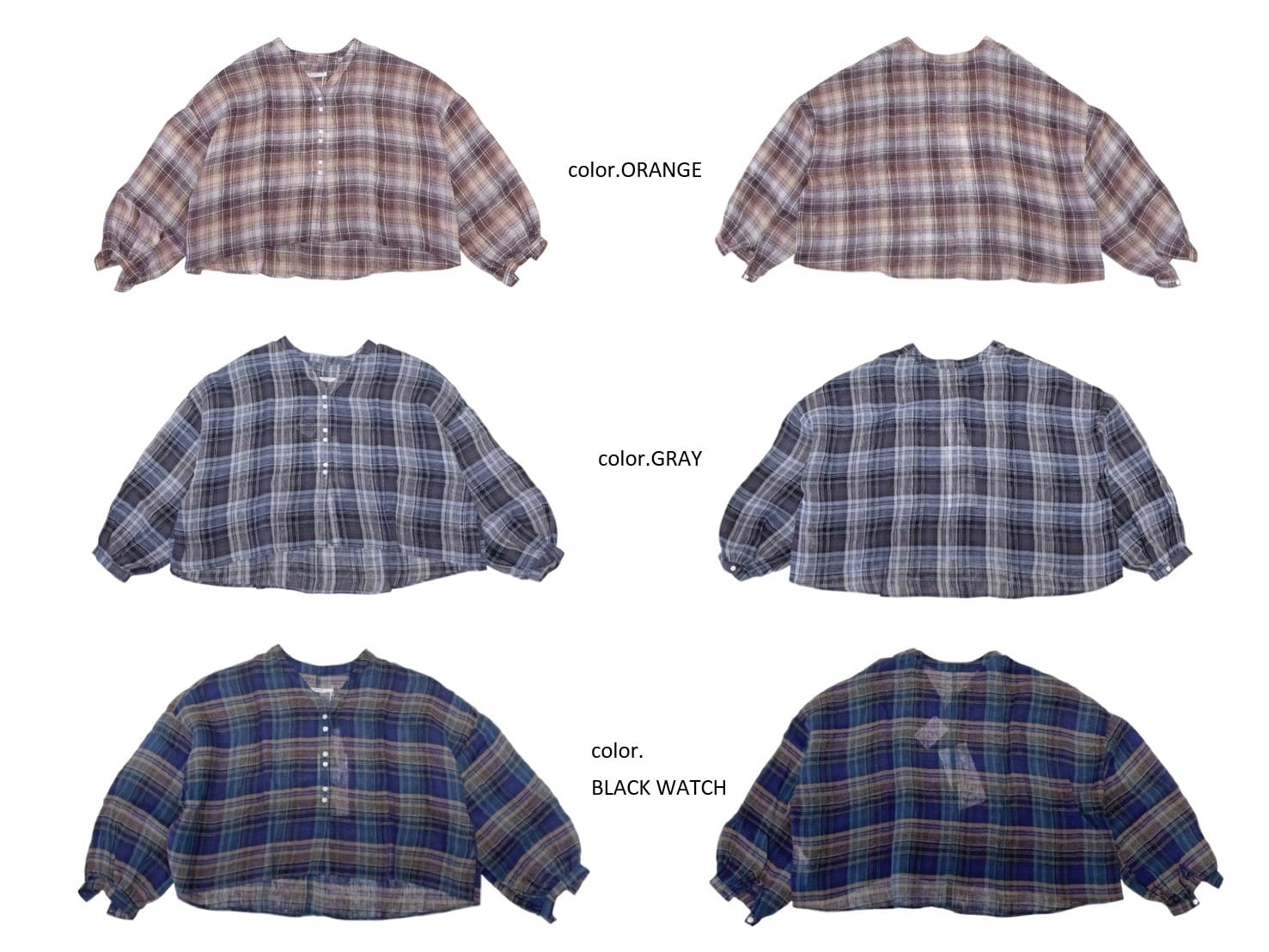 LABORATORY】マドラスチェックブラウス / LA473 | syozikiya online shop