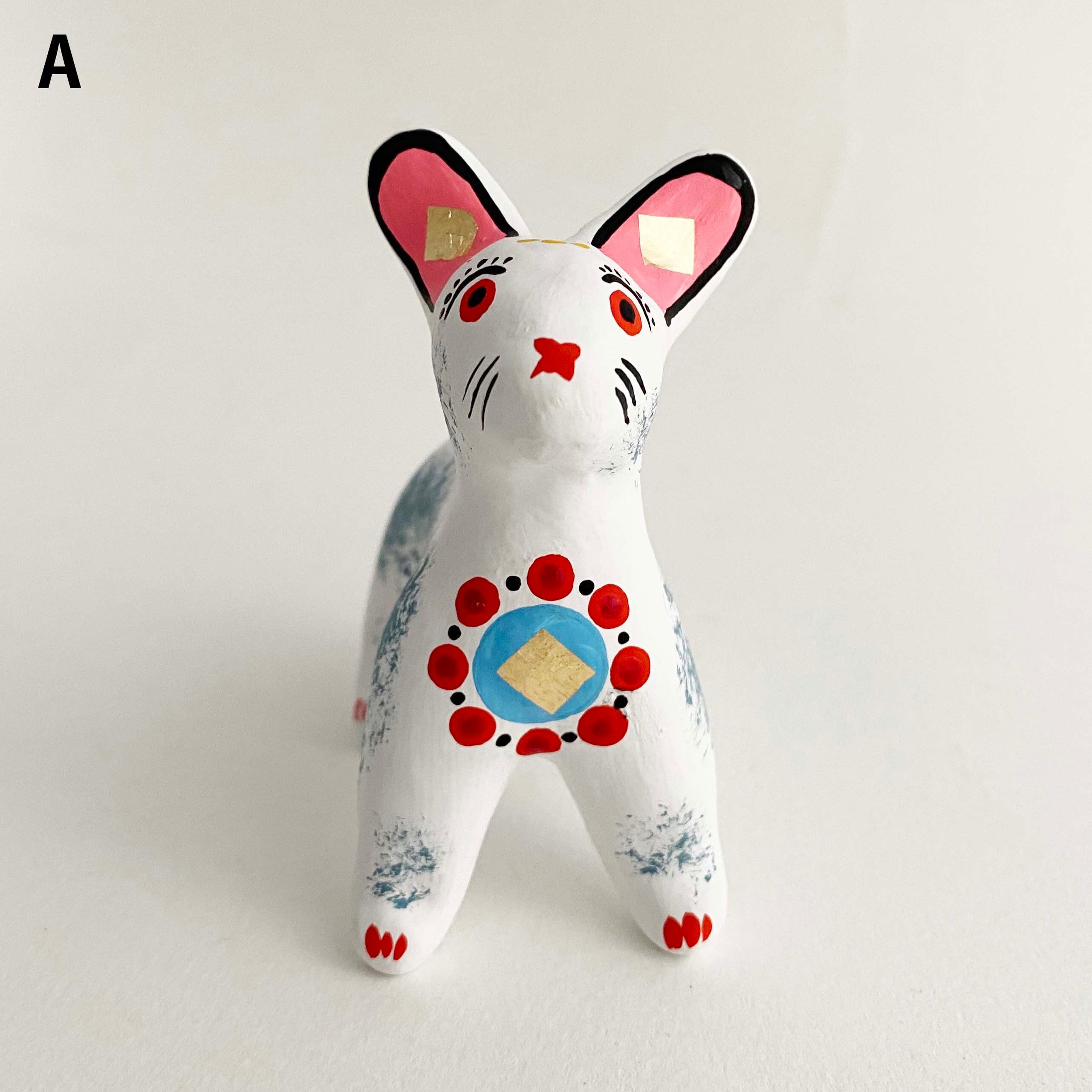 ディムコヴォ土人形 うさぎ / おすわり