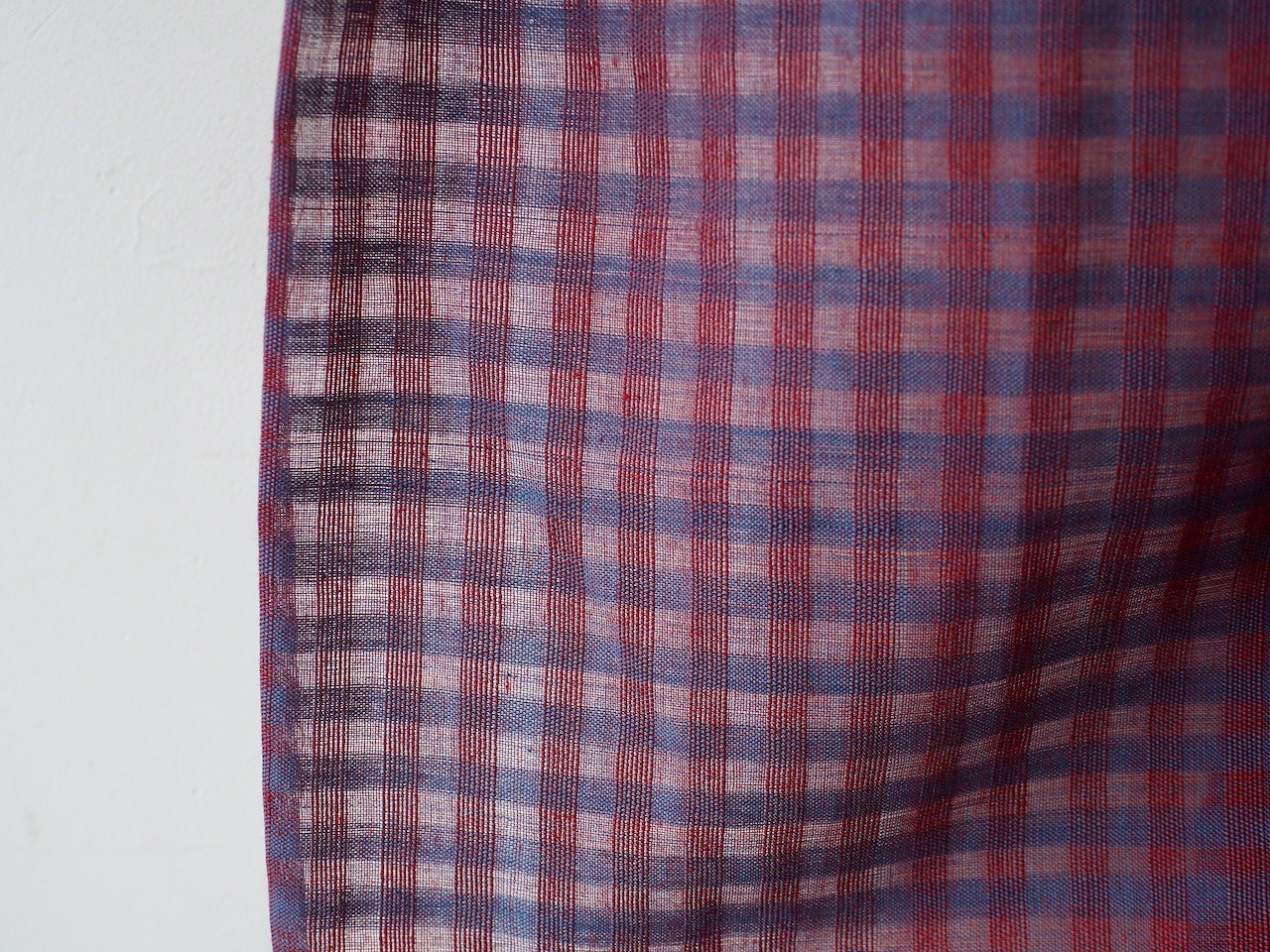 bengal fabric b48 blue red checked
